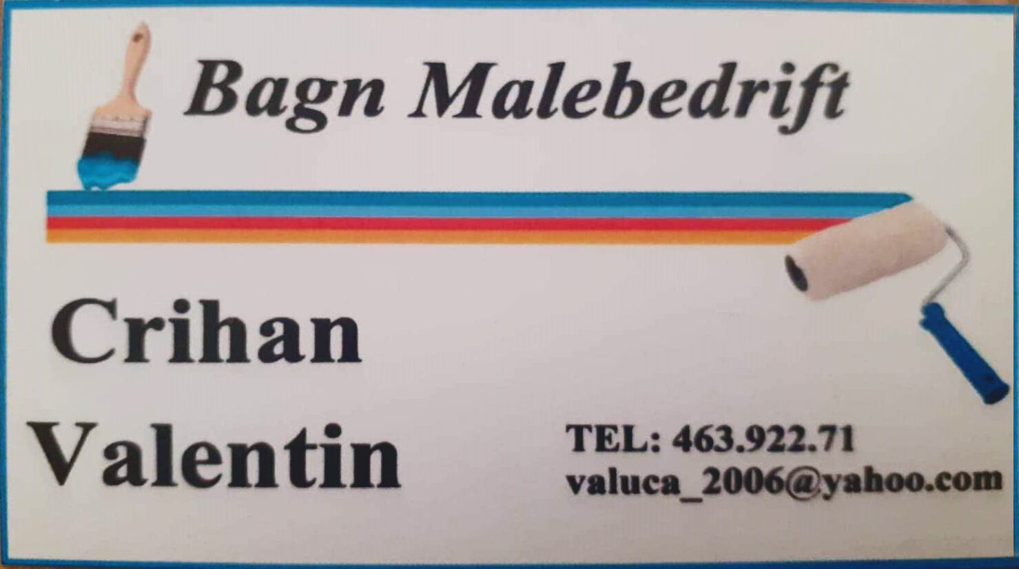 BAGN MALEBEDRIFT VALENTIN CRIHAN